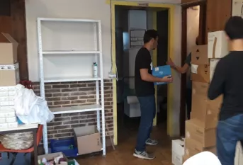 Les jeunes de Saint-joseph au resto du coeur