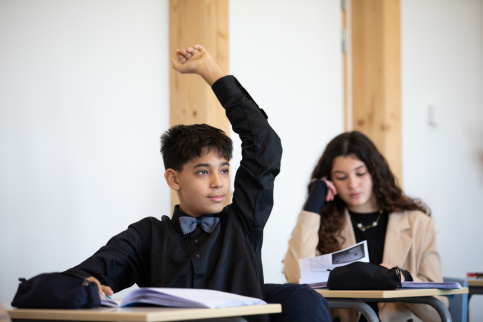 Collègien en classe de 3ème.